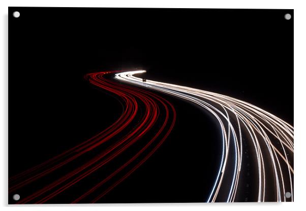 A Bend In The Road Acrylic by Paul Shears Photogr