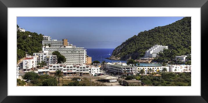 Cala Llonga Village and Bay Framed Mounted Print by Tom Gomez