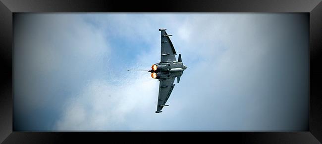 Eurofighter Typhoon on Display Framed Print by Tony Larkin