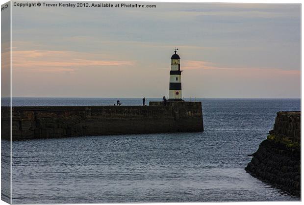 Seaham Harbour Entrance Canvas Print by Trevor Kersley RIP
