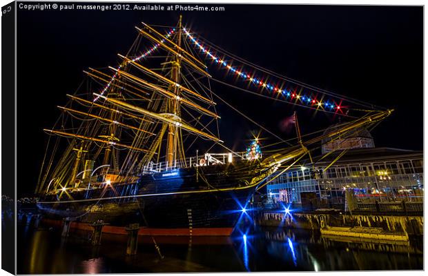 RRS Discovery Dundee. Canvas Print by Paul Messenger