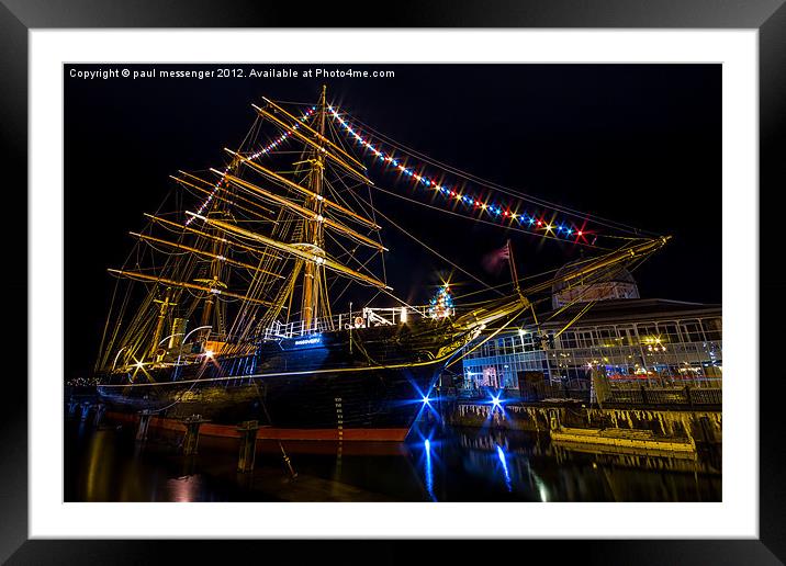 RRS Discovery Dundee. Framed Mounted Print by Paul Messenger
