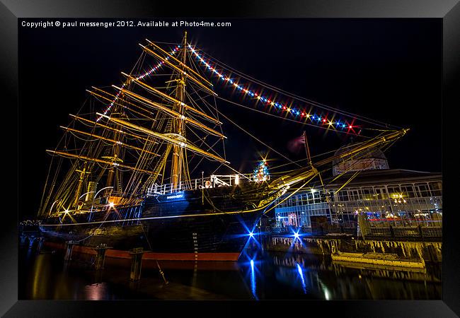 RRS Discovery Dundee. Framed Print by Paul Messenger