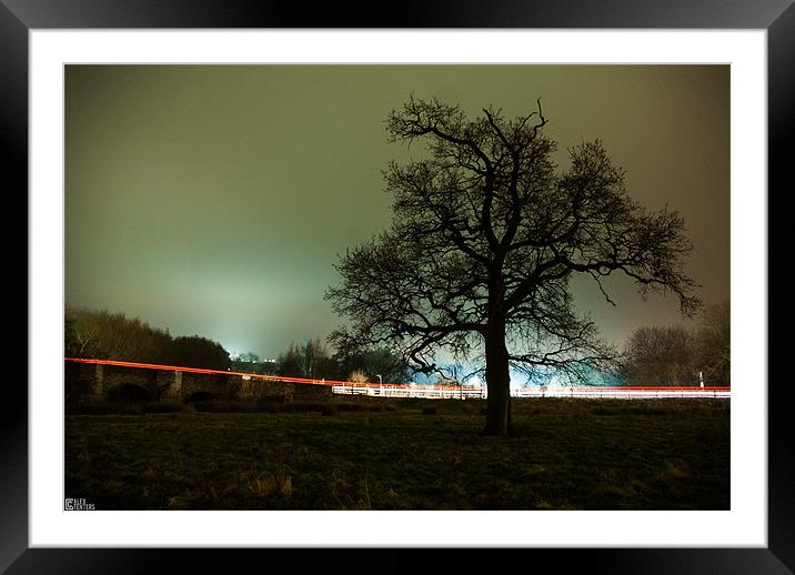 Light trails. Framed Mounted Print by Alex Tenters