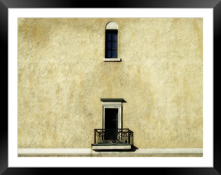 The Balcony Framed Mounted Print by Mary Lane