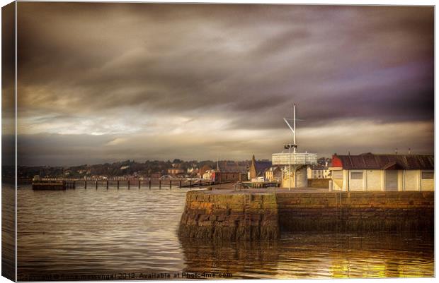 Broughty Ferry Harbour Canvas Print by Fiona Messenger