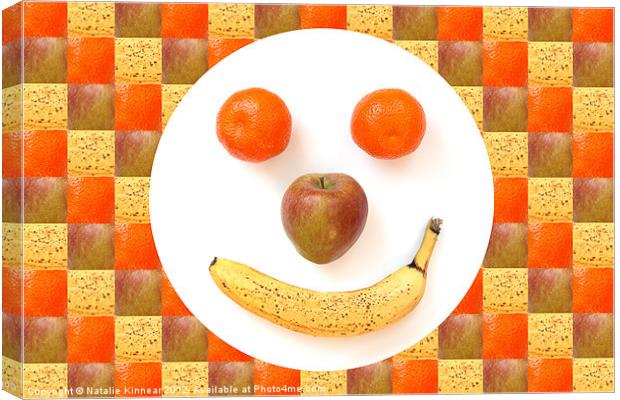 Fruit Face Canvas Print by Natalie Kinnear