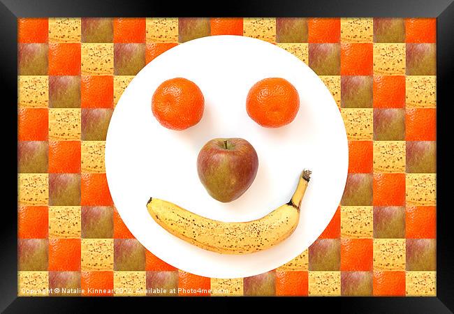 Fruit Face Framed Print by Natalie Kinnear