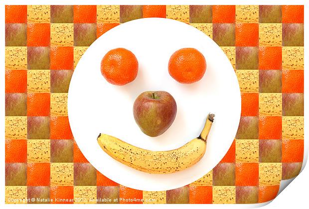 Fruit Face Print by Natalie Kinnear