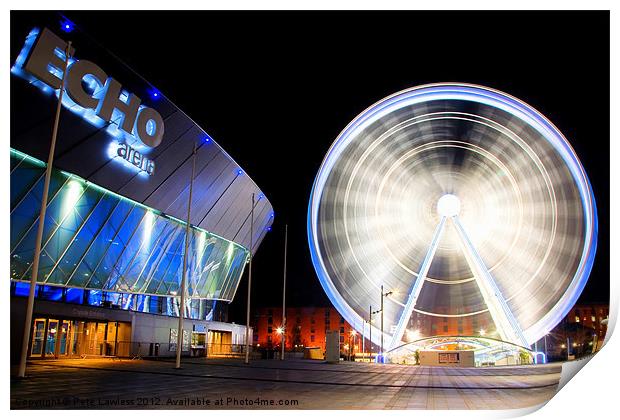 The Wheel of Liverpool Print by Pete Lawless