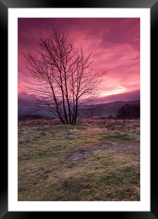 Red Sky in the Morning Framed Mounted Print by Jonathan Swetnam