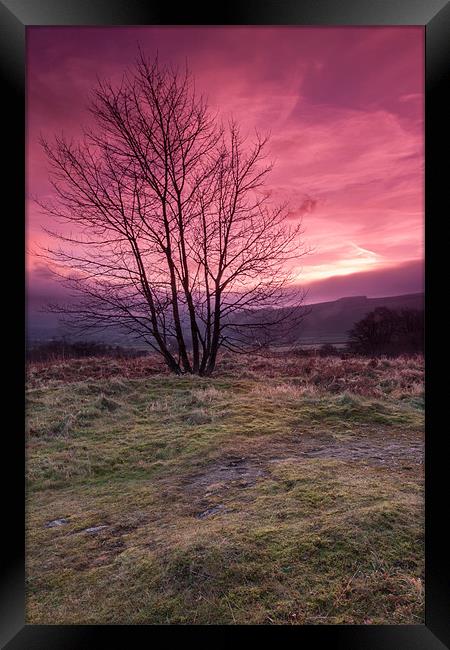 Red Sky in the Morning Framed Print by Jonathan Swetnam