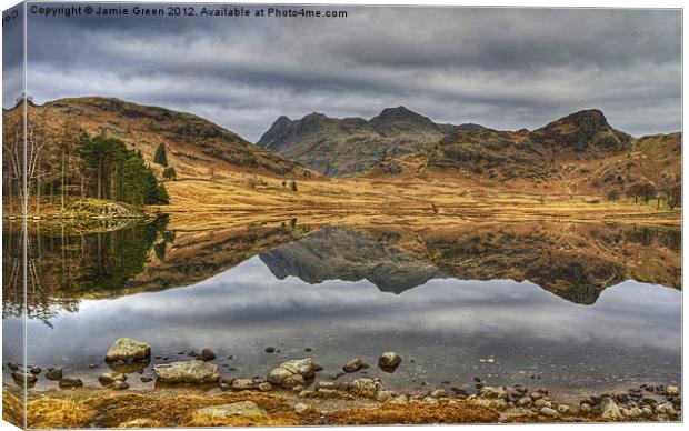 Blea Tarn,Langdale Canvas Print by Jamie Green