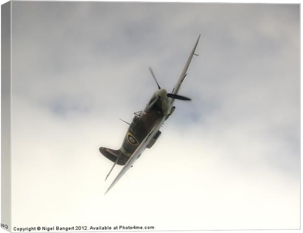 Spitfire BM597 JH-C Canvas Print by Nigel Bangert
