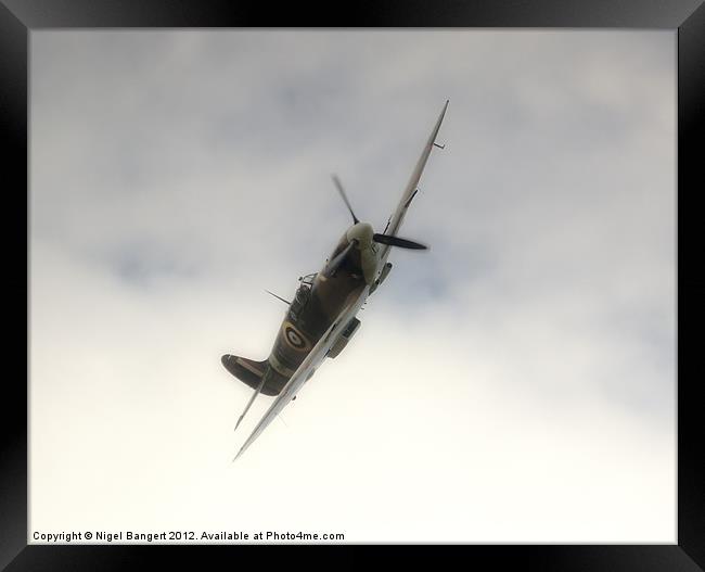 Spitfire BM597 JH-C Framed Print by Nigel Bangert