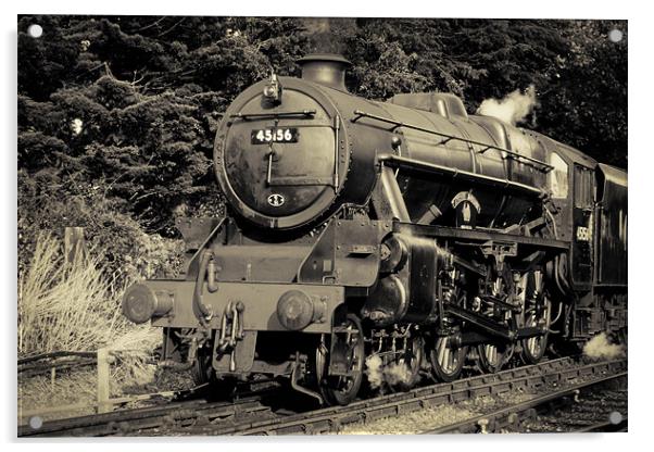 Vintage Steam Acrylic by Castleton Photographic