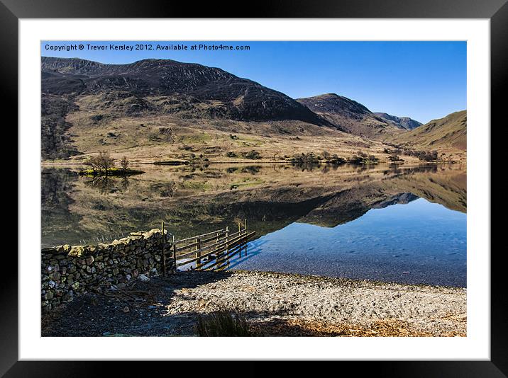 Buttermere Views Framed Mounted Print by Trevor Kersley RIP