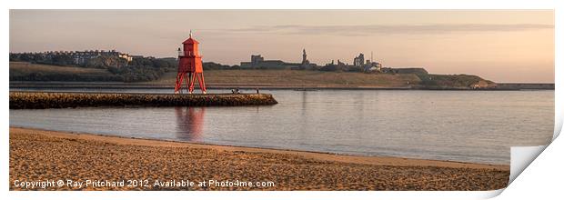 South Shields Beach Print by Ray Pritchard