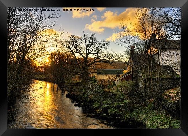A River Brathay Sunrise Framed Print by Jason Connolly