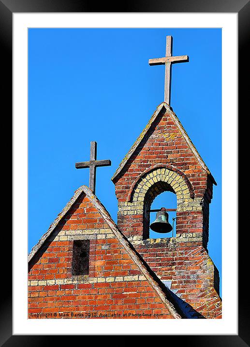Double Cross Framed Mounted Print by Mark  F Banks