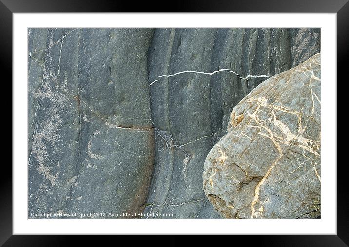 Rock formations Framed Mounted Print by Howard Corlett