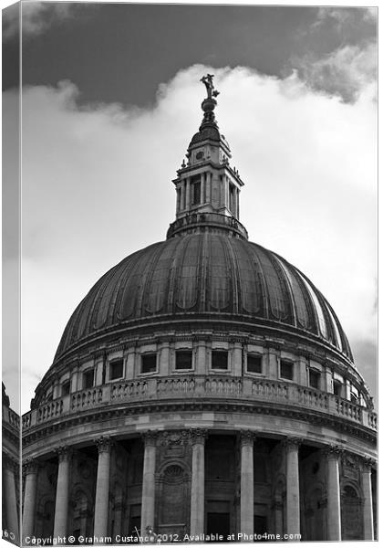 St Pauls Cathedral Canvas Print by Graham Custance