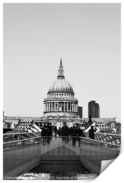 St Pauls Cathedral Print by Graham Custance