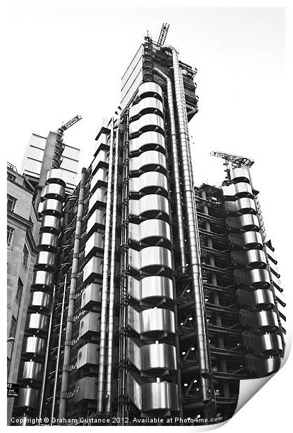 Lloyds Building Print by Graham Custance