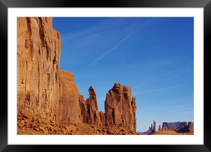 Wonders of Monument Valley, Arizona Framed Mounted Print by Claudio Del Luongo