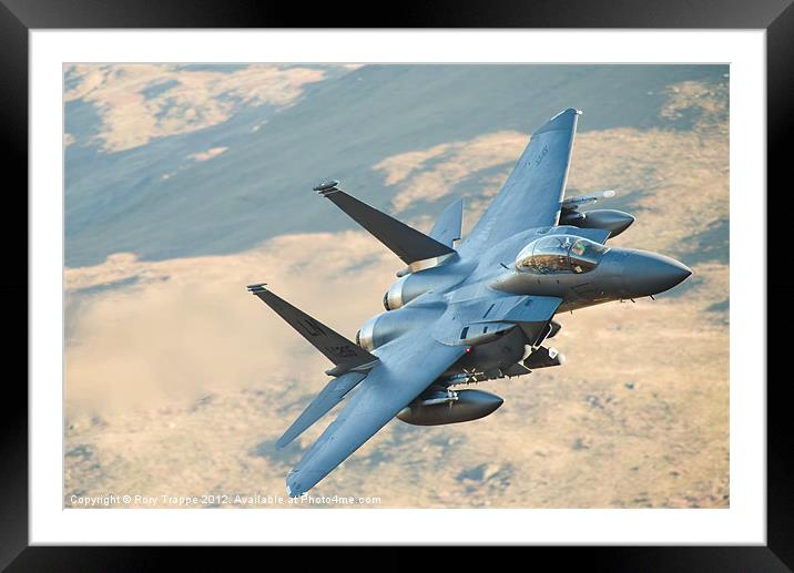 F15 low level Framed Mounted Print by Rory Trappe
