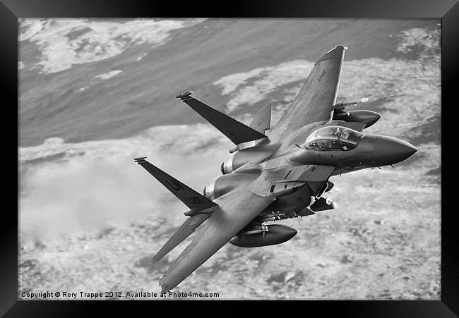 F15 in Wales Framed Print by Rory Trappe