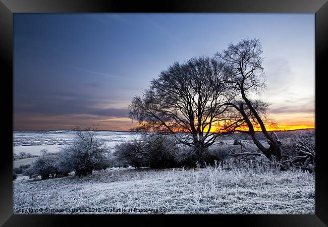 Winter Sunrise Framed Print by Graham Custance