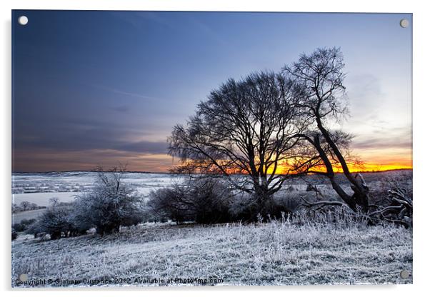Winter Sunrise Acrylic by Graham Custance