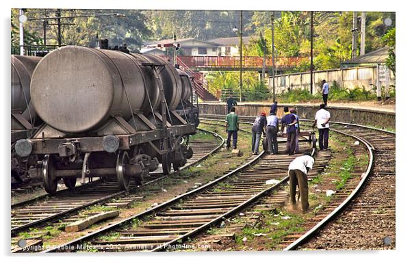 Life on the Railways Acrylic by Debbie Metcalfe