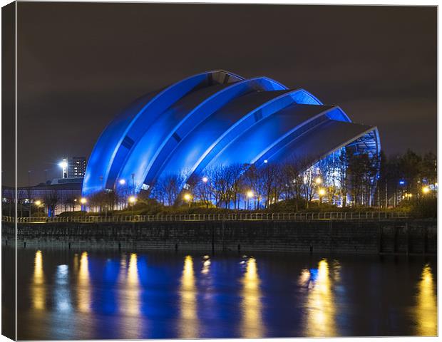 Glasgow Science Centre Armadillo Canvas Print by Steven Brown