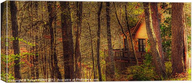 House in the Wood Canvas Print by Robert Pettitt