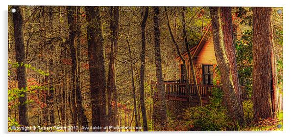 House in the Wood Acrylic by Robert Pettitt