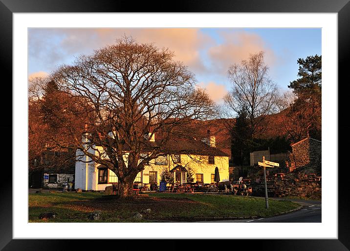 Britannia Inn, Elterwater Framed Mounted Print by Jason Connolly