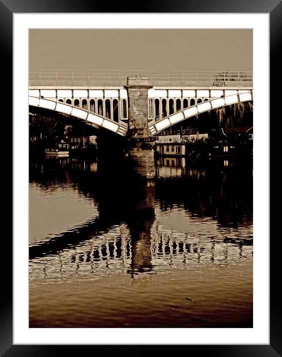 Richmond Railway Bridge Framed Mounted Print by Brian Sharland