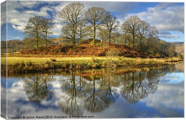 The Trees By The Brathay Canvas Print by Jamie Green