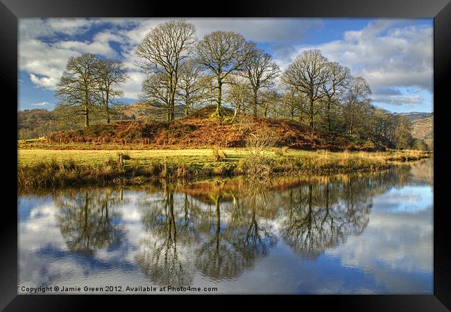The Trees By The Brathay Framed Print by Jamie Green