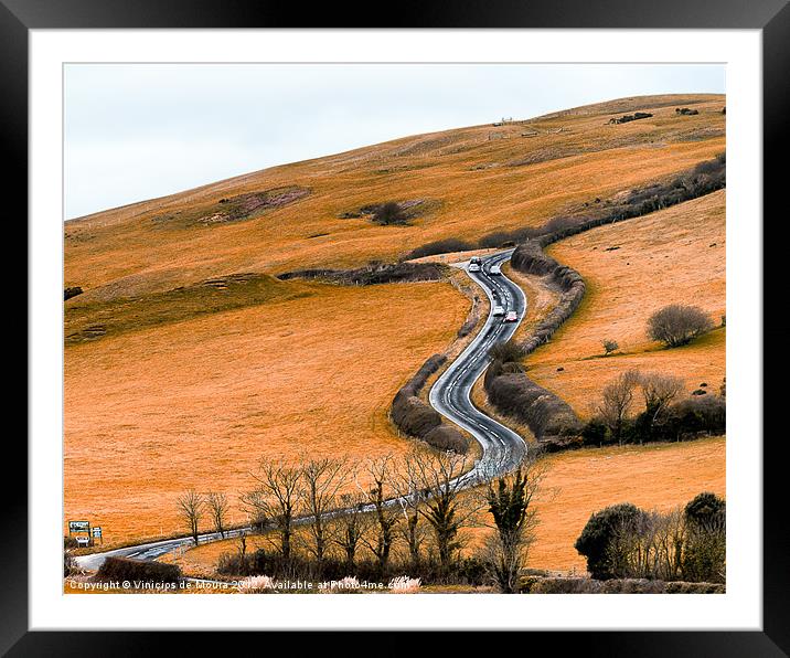 Going up that hill Framed Mounted Print by Vinicios de Moura