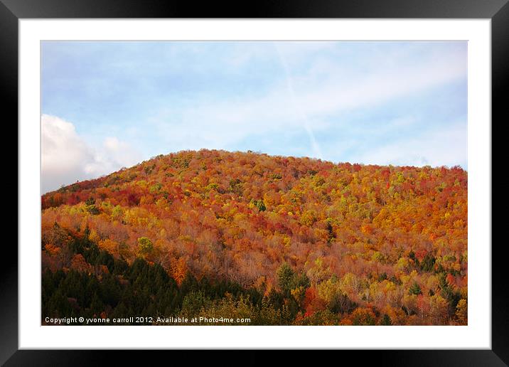 New England in the Fall Framed Mounted Print by yvonne & paul carroll