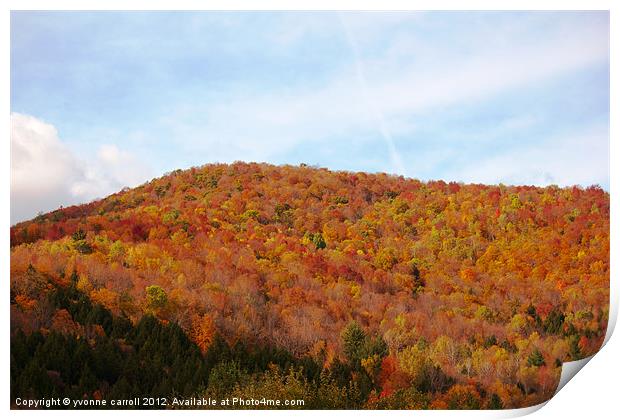 New England in the Fall Print by yvonne & paul carroll