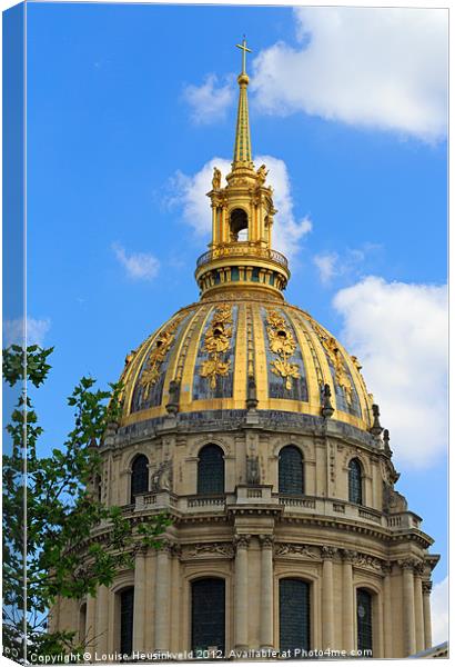 Dome Church, Les Invalides Canvas Print by Louise Heusinkveld