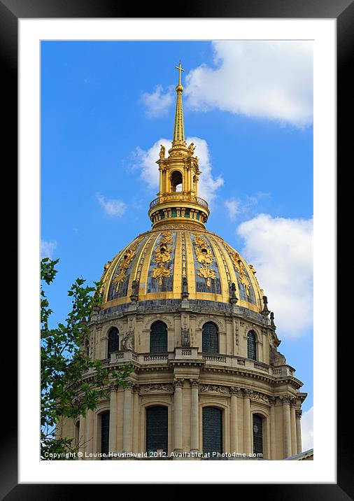 Dome Church, Les Invalides Framed Mounted Print by Louise Heusinkveld