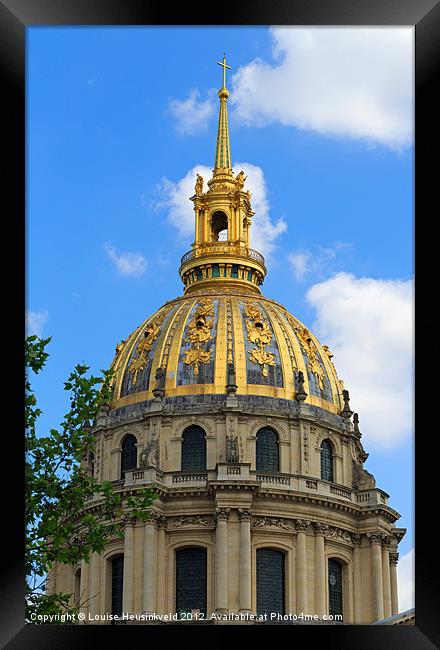 Dome Church, Les Invalides Framed Print by Louise Heusinkveld