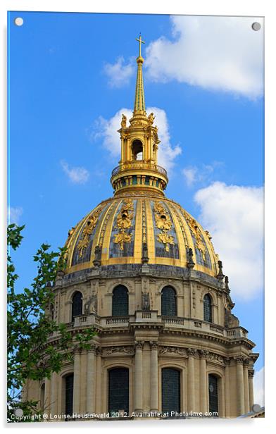 Dome Church, Les Invalides Acrylic by Louise Heusinkveld