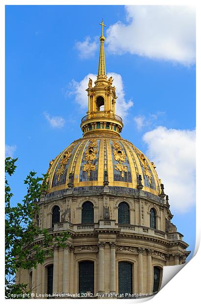 Dome Church, Les Invalides Print by Louise Heusinkveld