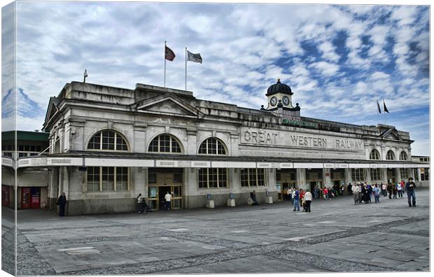 Cardiff Central Railway Station Canvas Print by Steve Purnell